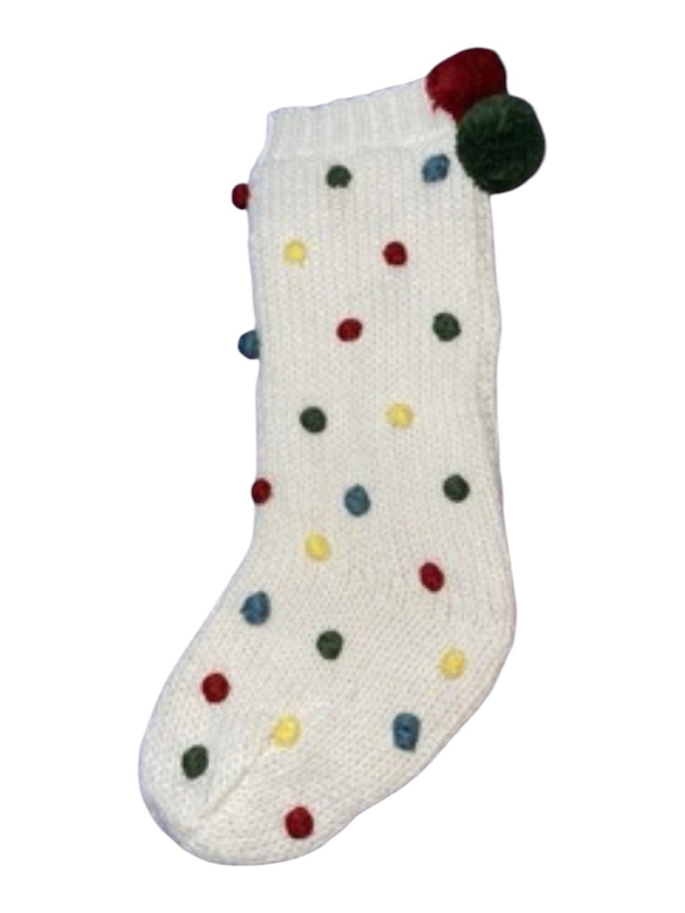 NEW Rachel Zoe Pom Pom boho Christmas stocking